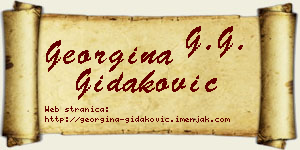 Georgina Gidaković vizit kartica